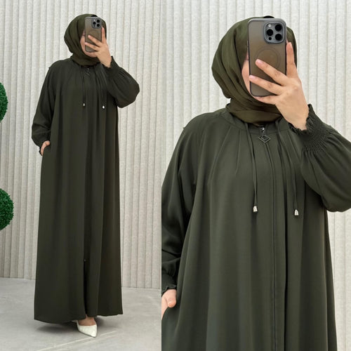 ✨ عباية الفخامة والسترة.. إطلالتك الراقية بتصميم يجمع بين الأناقة والحشمة ✨