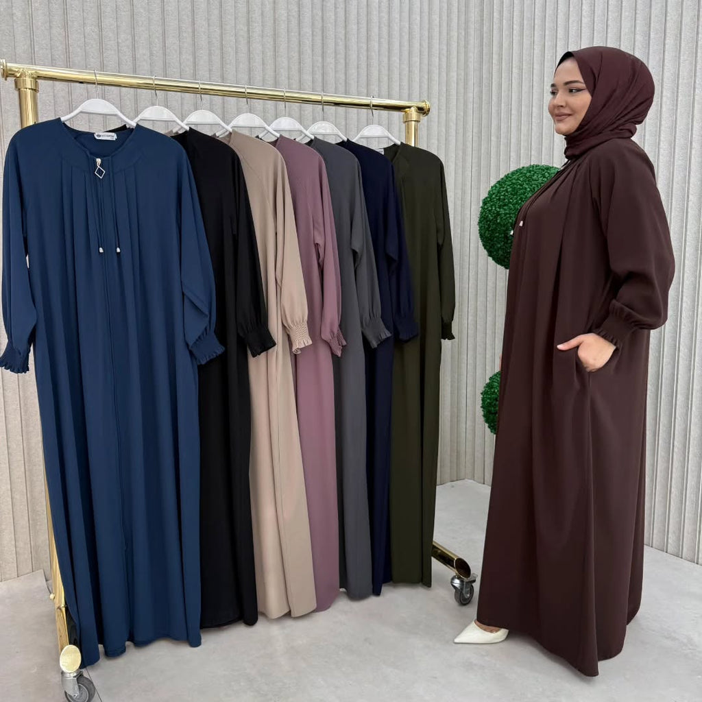 ✨ عباية الفخامة والسترة.. إطلالتك الراقية بتصميم يجمع بين الأناقة والحشمة ✨